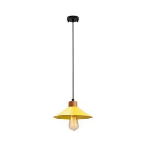 Lustră pe cablu MANAVGAT 1xE27/40W/230V galben/maro imagine