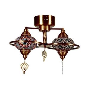 Lustră aplicată YENI, 1xE27/40W/230V, bronz imagine