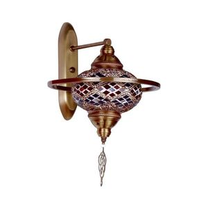 Aplică de perete YENI, 1xE27/40W/230V, bronz imagine