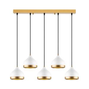 Lustră pe cablu YILDO 5xE27/40W/230V alb/auriu imagine