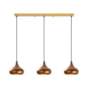 Lustră suspendată pe cablu MUBA 3xE27/40W/230V, finisaj cupru imagine