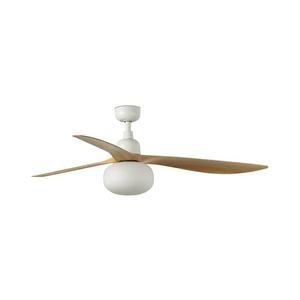 FARO 34361WT-11L lator de tavan OUTWOOD L, 1xE27/15W, maro/alb, diam. 150 cm, WT, IP44, cu telecomandă imagine