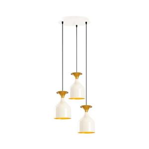 Candelabru suspendat pe cablu SIVANI 3xE27/40W/230V alb/cupru imagine