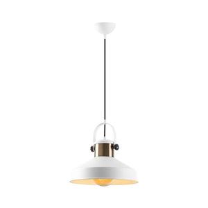 Lampă suspendată pe cablu DODO, 1xE27/40W/230V, alb/bronzat imagine