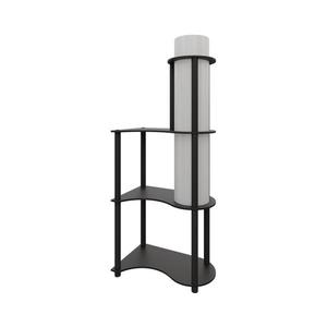 Lampă de podea NOTO cu polițe 1xE27/40W/230V, neagră imagine