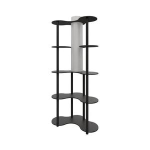 Lampadar cu polițe NOTO 1xE27/40W/230V negru imagine