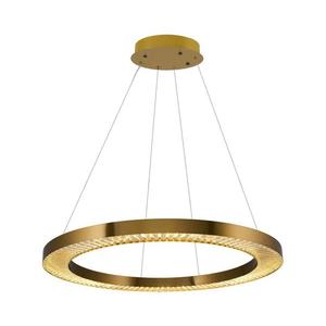 Lustră LED suspendată pe cablu JESI LED/90W/230V 3000K Ø 100 cm bronz imagine