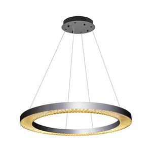 Lustră LED suspendată pe cablu JESI, 90 W, 230 V, 3000 K, diam. 100 cm, argintie imagine