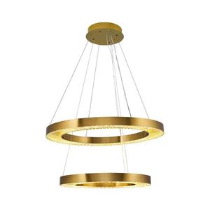 Lustră LED JESI, suspendată pe cablu, 140 W, 230 V, 3000 K, Ø 100 cm, finisaj bronz imagine