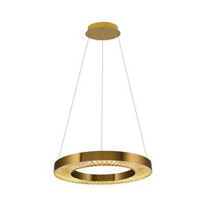 Lustră LED suspendată pe cablu JESI, 35 W, 230 V, 3000 K, Ø 60 cm, finisaj bronz imagine