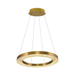 Lustră LED suspendată pe cablu JESI, 85W, 230V, 3000K, Ø 80 cm, bronz imagine