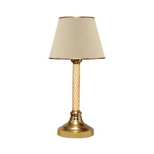 Lampă de masă AYD, 1xE27/40W/230V, bej/auriu imagine