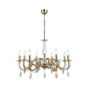 Candelabru cu lanț CASTRO, 8xE14/40W/230V, auriu imagine