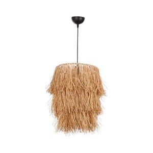 Pendul pe cablu TASSEL 1xE27/40W/230V, abajur din rafie imagine