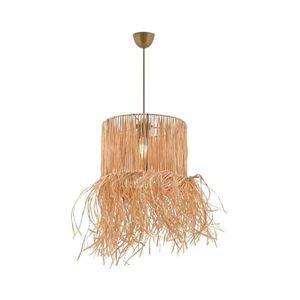 Lustră suspendată pe cablu NESS 1xE27/40W/230V, din rafie imagine