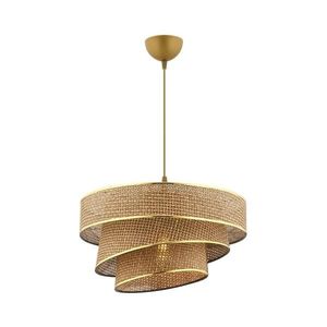 COUPER Pendul pe cablu, 1xE27/60W/230V, maro/auriu imagine