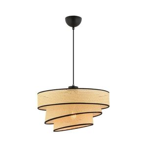 Lustră suspendată pe cablu COUPER 1xE27/60W/230V bej/negru imagine