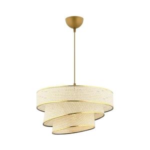 Lustră pe cablu COUPER 1xE27/60W/230V crem/auriu imagine