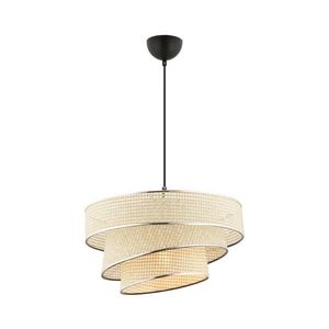 Candelabru suspendat pe cablu COUPER 1xE27/60W/230V crem/crom lucios imagine