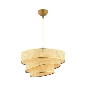 Lustră cu cablu COUPER 1xE27/60W/230V bej/auriu imagine