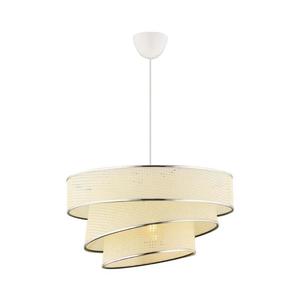 Lustră suspendată cu cablu COUPER 1xE27/60W/230V alb/crom lucios imagine