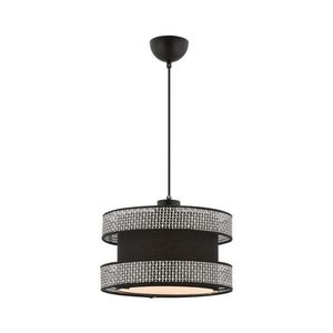 Lustră suspendată pe cablu HALO 1xE27/60W/230V negru/gri imagine