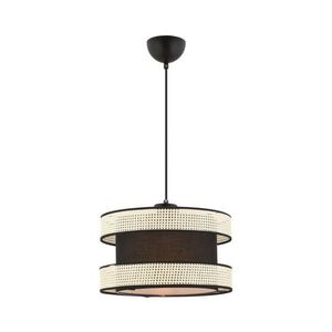 Lustră suspendată pe cablu HALO, 1x E27/60W/230V, negru/crem imagine