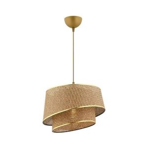 Lustră pe cablu BARETTE 1xE27/60W/230V maro/auriu imagine