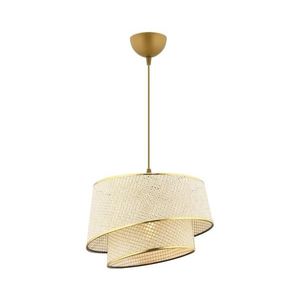 Pendul BARETTE pe cablu, 1xE27/60W/230V, crem/auriu imagine