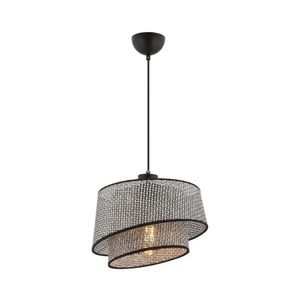 Lustră cu cablu BARETTE 1xE27/60W/230V gri/negru imagine