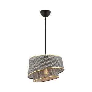 Lustră pe cablu BARETTE 1xE27/60W/230V gri/auriu imagine