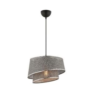 Lustră pe cablu BARETTE 1xE27/60W/230V gri/crom lucios imagine