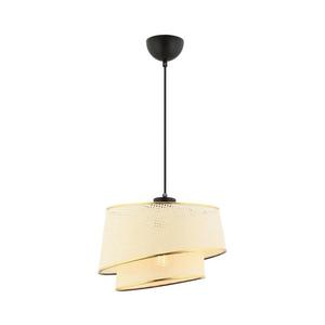 Lustră suspendată pe cablu BARETTE 1xE27/60W/230V crem/auriu imagine