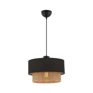 Pendul pe cablu ECHO, 1xE27, 60W, 230V, negru/maro imagine