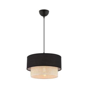 Lustră pe cablu ECHO 1xE27/60W/230V negru/crem imagine