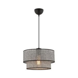 Pendul pe cablu ECHO 1xE27/60W/230V gri/negru imagine