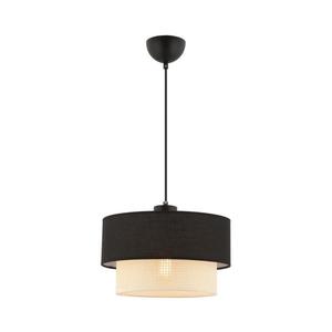 Pendul cu cablu ECHO 1xE27/60W/230V negru/crem imagine