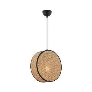 Pendul cu cablu BIG DRUM, 1 x E27, 60 W, 230 V, maro/negru imagine