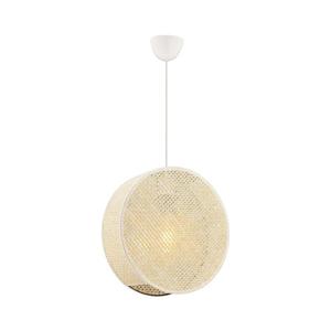 Pendul cu cablu BIG DRUM 1xE27/60W/230V, crem imagine