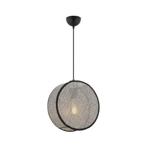 Lustră pe cablu BIG DRUM 1xE27/60W/230V gri/negru imagine