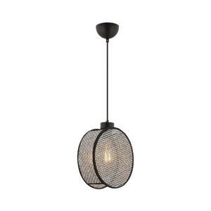 Candelabru cu cablu DRUM, 1 x E27, 60W, 230V, gri/negru imagine