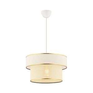 Lustră pe cablu ERO 1xE27/60W/230V crem/auriu imagine