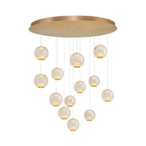 Candelabru LED CREMONA pe cablu, 13xLED, 5W, 230V, 3000K, auriu imagine