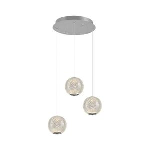 Lustră LED suspendată pe cablu CREMONA 3xLED/5W/230V 3000K crom mat imagine