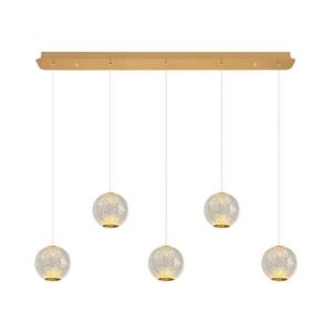 Lustră LED pe cablu CREMONA 5xLED/5W/230V 3000K auriu imagine