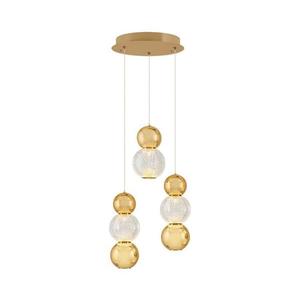 Candelabru LED suspendat pe cablu CREMONA LED/17W/230V 3000K auriu imagine