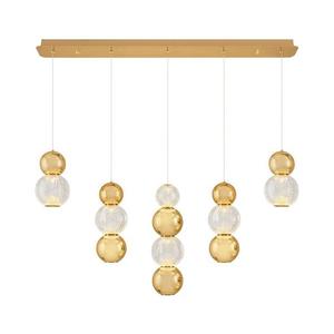 Lustră LED pe cablu CREMONA LED/27W/230V 3000K auriu imagine