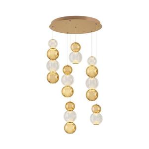 Lustră suspendată pe cablu CREMONA LED/34W/230V 3000K, aurie imagine