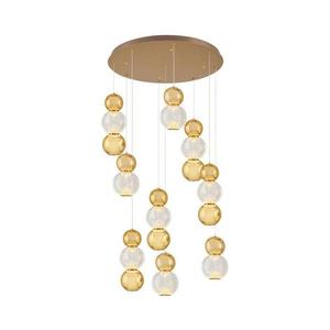 Candelabru LED suspendat pe cablu CREMONA LED/51W/230V 3000K auriu imagine