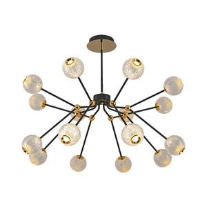 Lustru LED GELA pe tijă 16xLED/5W/230V 3000K negru/auriu imagine